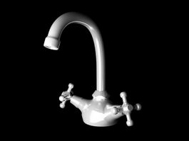 Old Washbasin Tap 3d preview