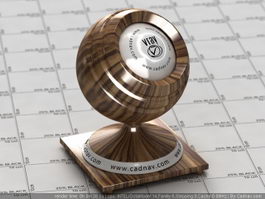 Polished Zebrano Wood vray material
