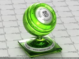 Clear Green Glass vray material