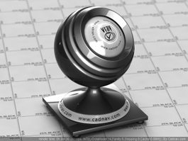 Metallic Silver Car Paint vray material