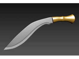 Nepalese Knife 3d model preview