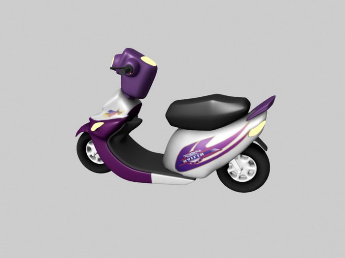 Moped Motorcycle 3d rendering