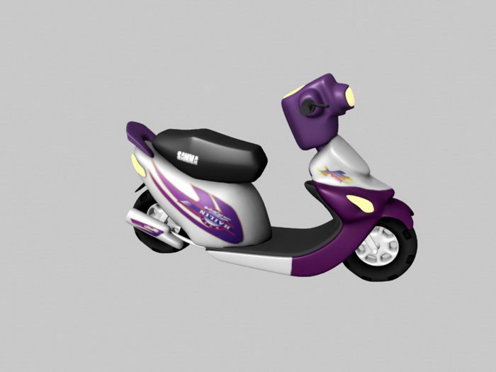 Moped Motorcycle 3d rendering