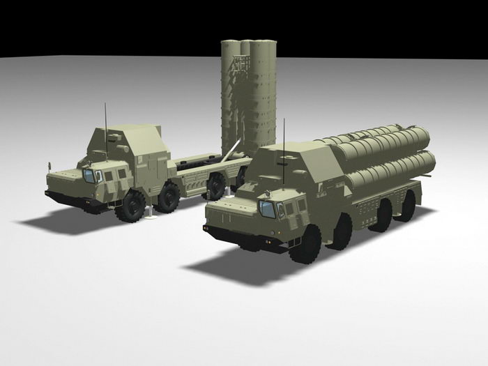 SA-10 Grumble Missile System 3d rendering