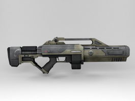 Sci-Fi Automatic Rifle 3d preview