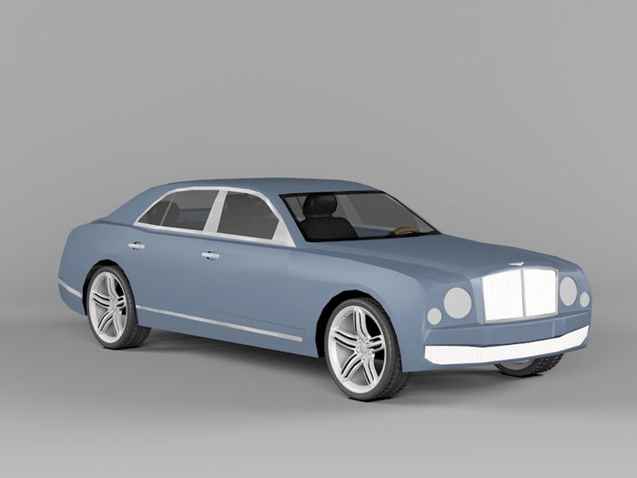 2011 Bentley Mulsanne 3d rendering