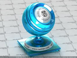 Baby Blue Auto Paint vray material