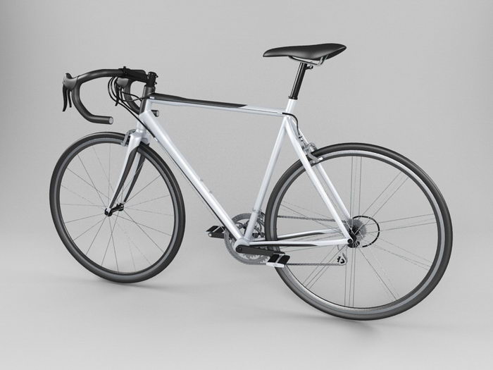 Road Racing Bicycle 3d rendering