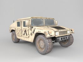 Military Hummer Humvee 3d model preview