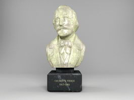 Bust of Giuseppe Verdi 3d model preview