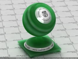 Green Translucent Material - Matte vray material