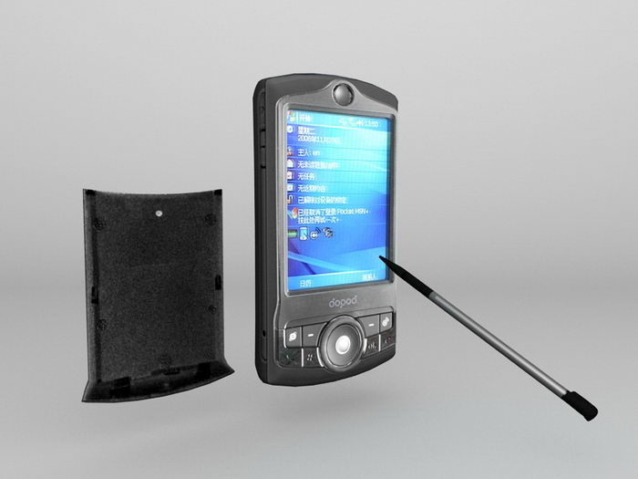 Dopod P802 Windows Mobile Pocket PC PDA 3d rendering
