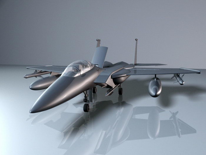 F15 Fighter Aircraft 3d rendering