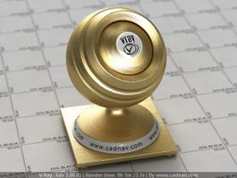 Brushed Gold vray material