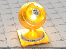 Yellow Pearl High Gloss Carpaint vray material