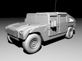 Humvee Military Vehicle 3d model preview