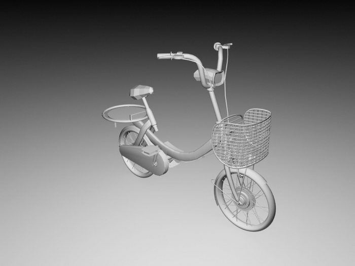 Small Wheeled Bike 3d rendering