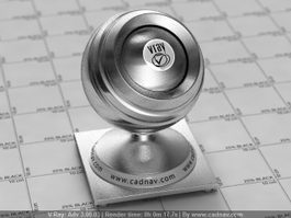 Metal Aluminium Polished vray material