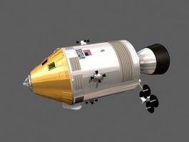 Apollo Command and Service Module 3d model preview