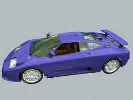 Bugatti EB 110 Super Sport 3d model preview