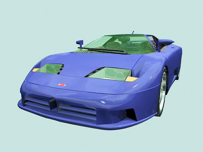 Bugatti Veyron white 3D Model .max - CGTrader.com