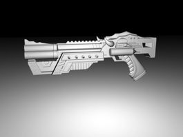 Sci-Fi Energy Handgun 3d preview