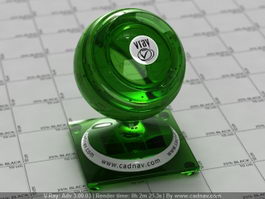 Green Melon Liqueur vray material