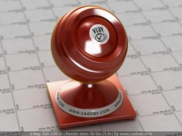 Candy Red Paint vray material