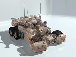 Futuristic Sci-Fi Tank 3d model preview