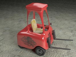 Forklift Cartoon 3d preview