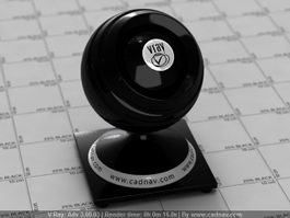 Black Pottery vray material
