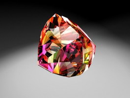 Red Diamond Ruby 3d model preview
