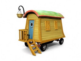 Anime Circus Wagon Camper 3d preview