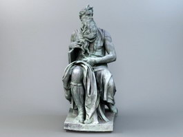 Moses Bronze Sculpture 3d preview