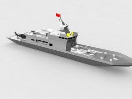 Navy Battleship 3d preview
