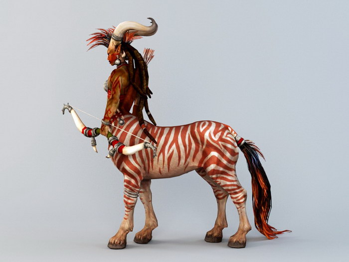 Female Centaur 3d rendering