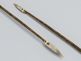 Stone Age Spear 3d model preview