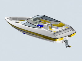 Motorboat 3d preview
