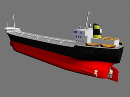 Oil Tanker Ship 3d model preview