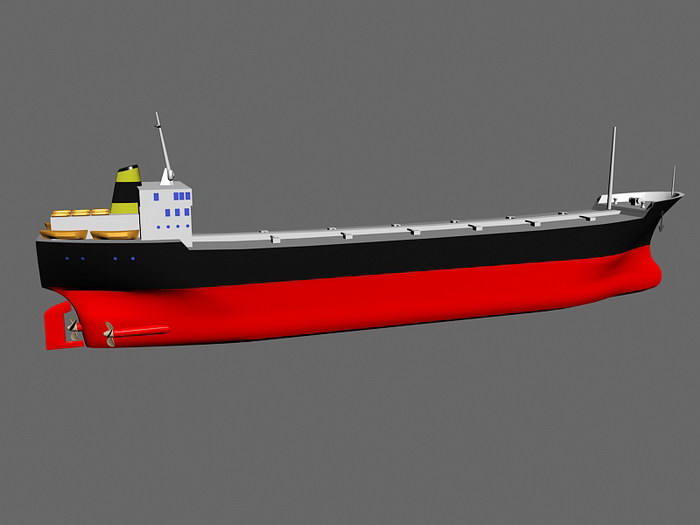 Oil Tanker Ship 3d model 3D Studio files free download