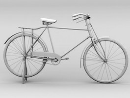 Vintage Bicycle 3d model preview