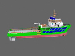 Tugboat 3d model preview