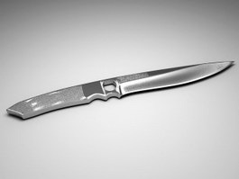 Survival Knife 3d model preview