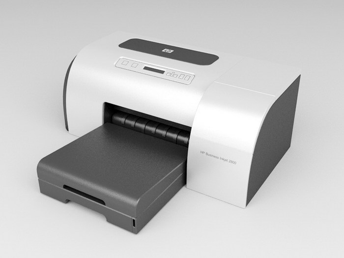 HP LaserJet Printer 3d model 3ds Max files free download - modeling 50308 on CadNav