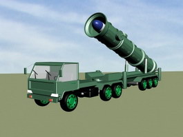 DF-21 Carrier Killer Missile 3d model preview