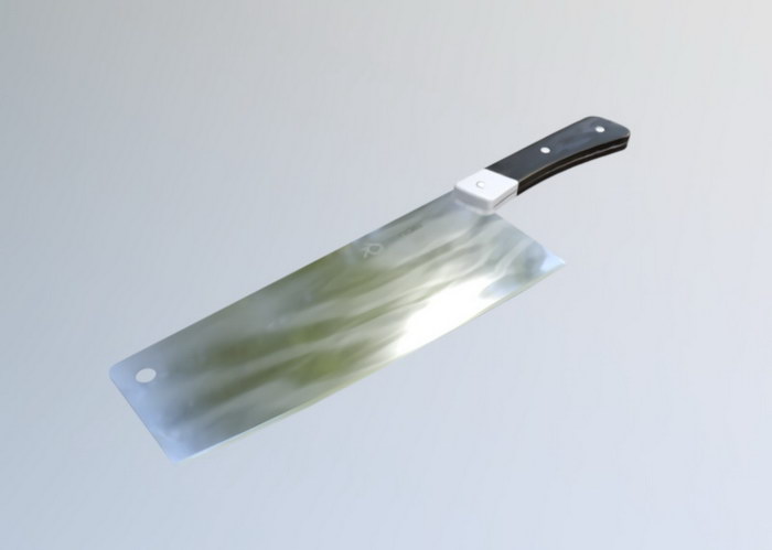 Chinese Chefs Knife 3d rendering