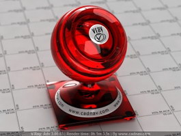 Antique Ruby Glass vray material