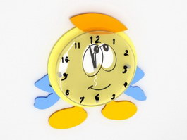 Cartoon Wall Clock 3d preview