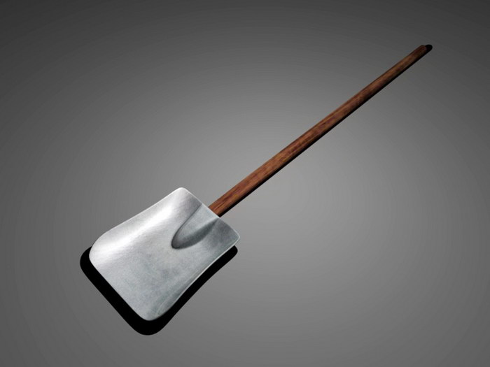 Square Shovel 3d rendering