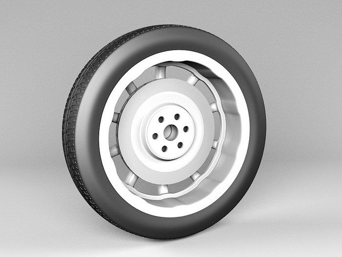 Car Alloy Wheel 3d model 3ds Max files free download